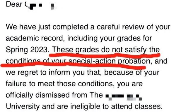 学术表现差是指没有达到学校要求的最低成绩标准